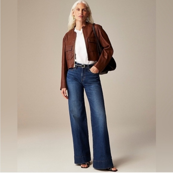 J crew | ‘96 low rise Denim Trouser Wide leg Jeans 32 - Picture 1 of 11